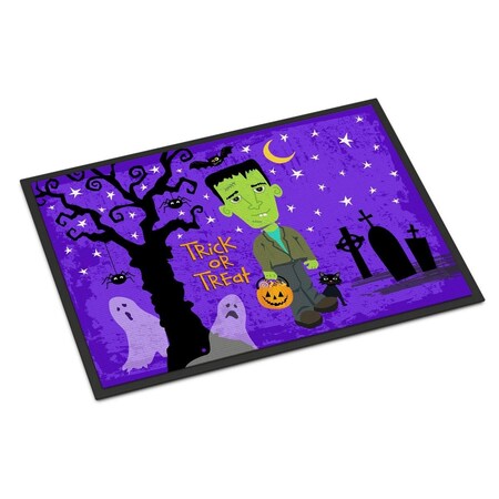 Carolines Treasures Halloween Frankie Frankenstein Indoor or Outdoor Mat 18x27 VHA3021MAT